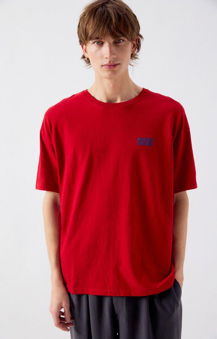 American Vintage Ykobow T-Shirt Herren Mohnrot